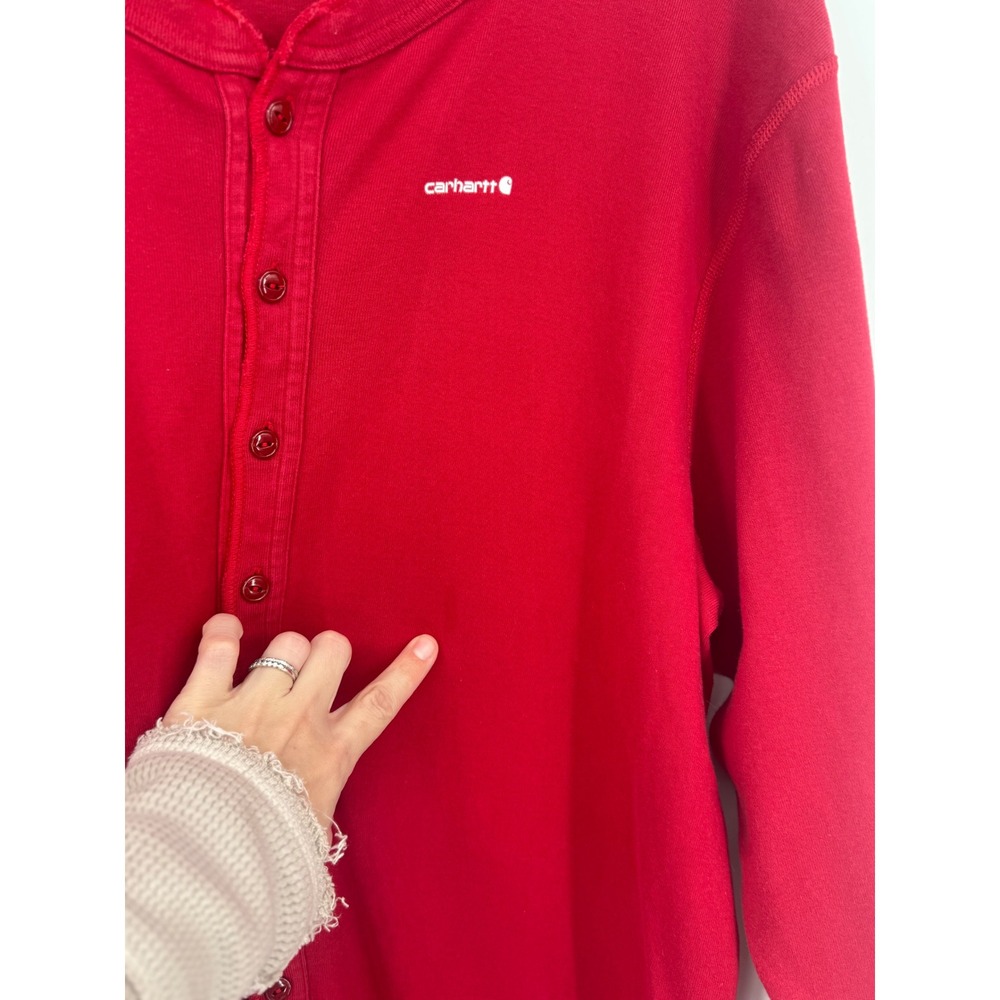 Carhartt Mens 2XL Red Union Classic Cotton Long John Layering Suit - Picture 4 of 10